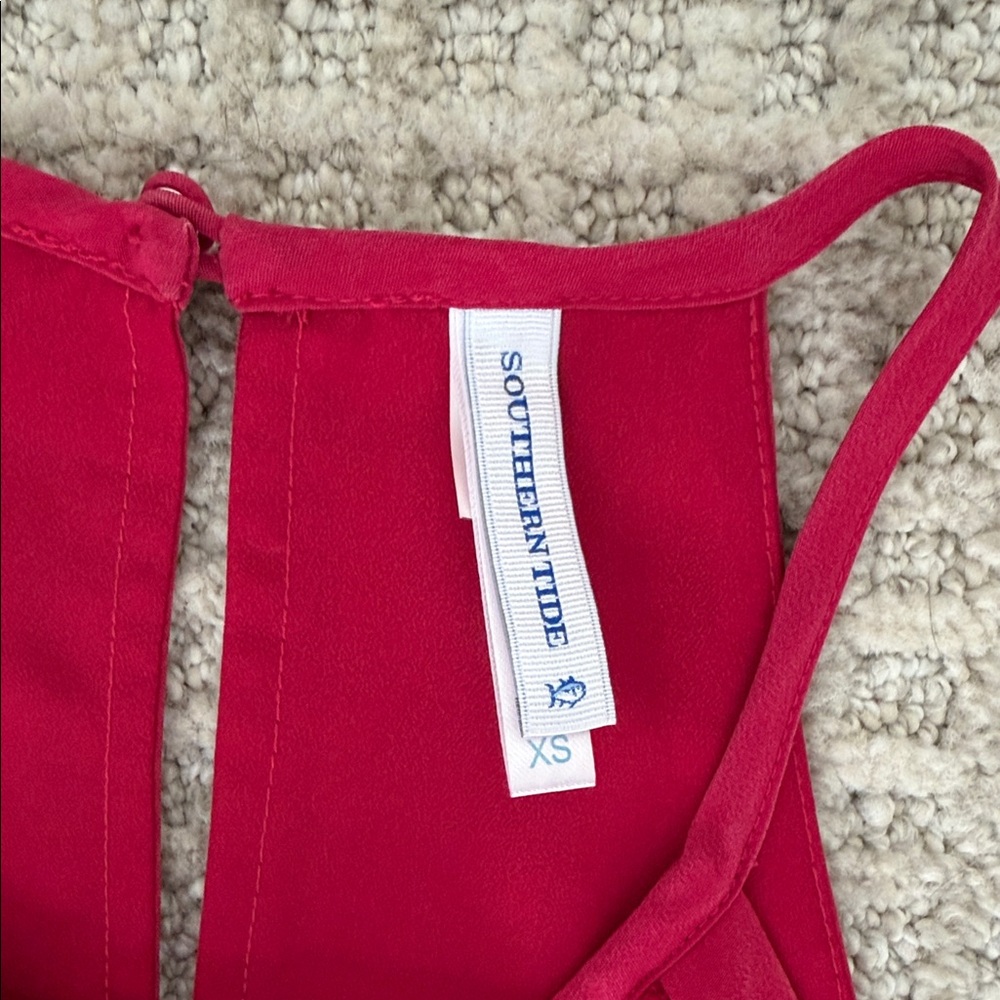 Southern Tide Raspberry Halter Dress - Picture 2 of 5